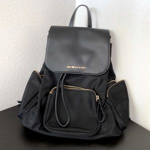 Michael Kors Black Abbey Backpack